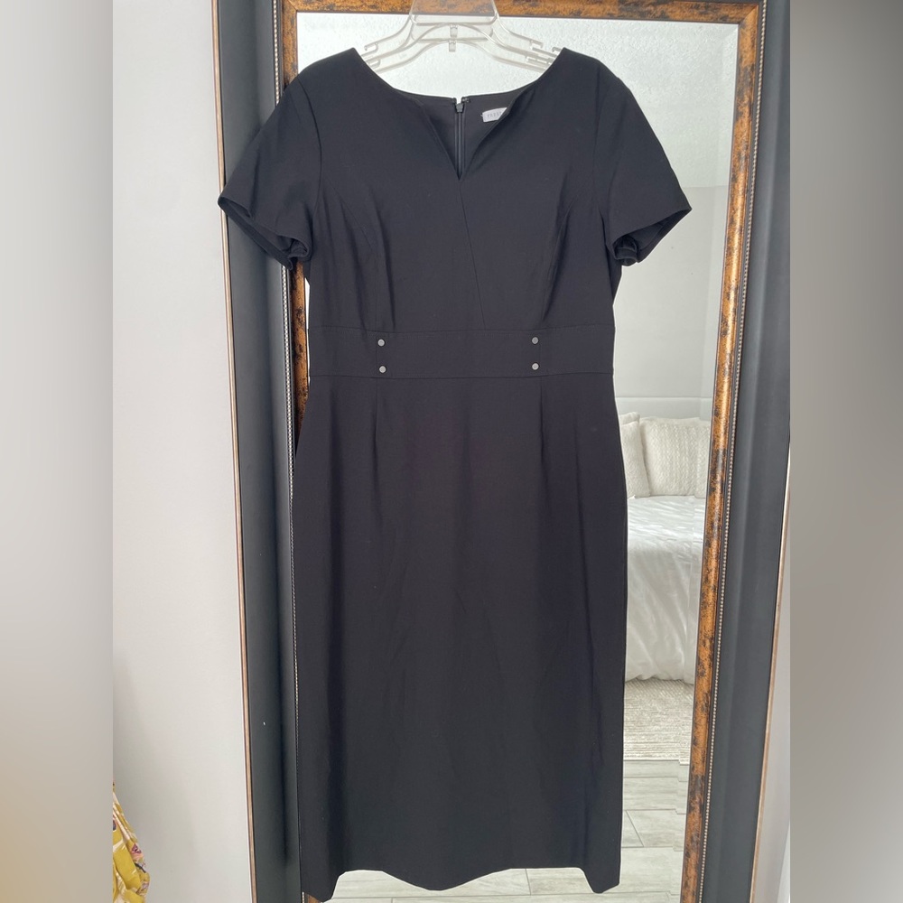 Preston & York Classic Black Midi Dress
